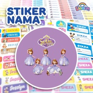 Cute Children's Name Stickers/ Unique Name Stickers Custom Name Stickers Sofia The First (SOF-01)