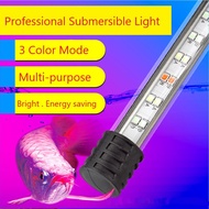 Aquarium Waterproof 3 Color Mode LED Light Fish Tank Submersible Down Light - Aquarium Light