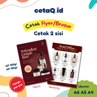 Cetaq.id Flyer A5 A4 A6 Custom 2 Sides, Print Flyer Brochures on Promotion