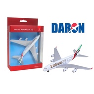 DARON METAL DIE CAST 6-inch EMIRATES A380 AIRBUS AIRPLANE RT9904-1A