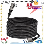 OLINI USB Type A to Type-C Fast Charging Camera Line Elbow VR Link Cable