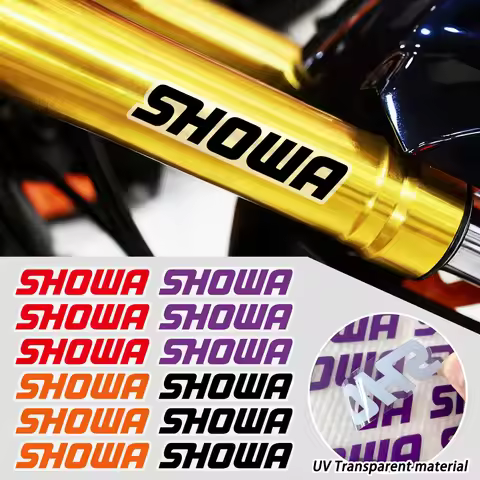 UV Transparent Showa Motorcycle Stickers Motocross Front Forks Shock Absorbers Decor Accessories Dec