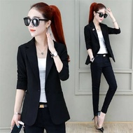 Áo khoác áo blazer ngắn nữ maozhuxia thời trang mùa xuân Áo khoác com lê thường ngày