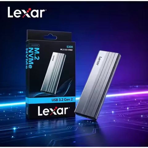 USB3.2 Gen2 M.2 NVMe SSD Enclosure Lexar E300 Portable External Hard Disk Case For Notebook Desktop 