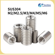 AAAInsert nut 304 stainless steel inner and outer teeth nut, thread conversion braces Reducing screw