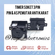 TIMER MESIN CUCI 3 PIN TIMER PENCUCI SOKET 3 PIN TIMER SOKET PENCUCI SHARP 3 PIN TIMER WASH SOCKET 3