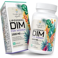 Liposomal DIM Supplement - 1500 mg Women DIM Supplement - Estrogen Supplements Contain Vitamin E, Ev