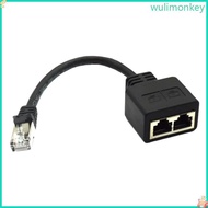 WU Splitter Cable RJ45 Adapter Cord Networks Internet Splitter Extension Line