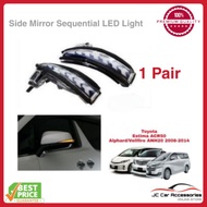 Toyota Estima ACR50 / Alphard / Vellfire ANH20 2008-2014 Side Mirror Sequential Turn Signal LED Light (Smoke Color)