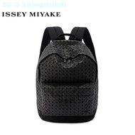 ▬ Issey Miyake Issey Miyake Ins Backpack Backpack Spinal Bag Senior Ins Black Joker Diamond Backpack Out Geometry