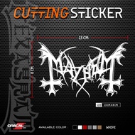 MAYHEM Band Cutting Sticker | MAYHEM Cutting Band Stickers Sticker Motor