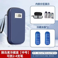 温度显示【中号2冰条】放1-4只笔-糖友胰島素冷藏隨身行動式冰袋干擾素藥品保溫迷你冰包便攜戶外;溫度顯示【中號2冰條】放1-4只筆;糖友專用【胰島素戶外低溫包】