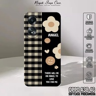 Softcase Hp Oppo A38 4G - Casing Oppo A38 4G Motif FLOWER - Case Hp Oppo A38 4G - Silicone Hp Oppo A