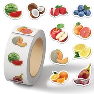 Fruit Skate Stickers Roll (500Pcs) - Laptop Guitar Decor - Cute & Waterproof