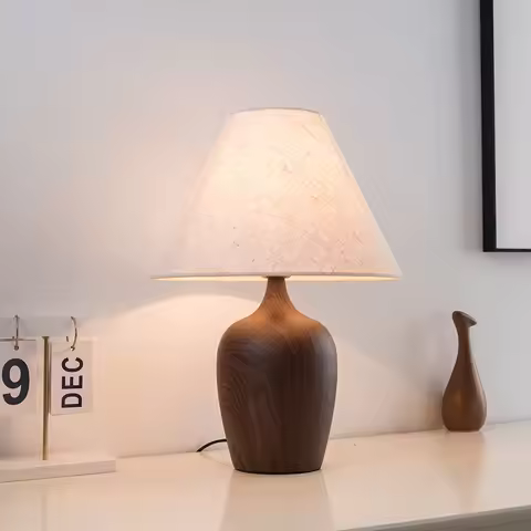 Creativity French Desk Lamp Artistic Bedroom Bedside Lamps Antique Floral Cloth Lamp Sofa Japanese E