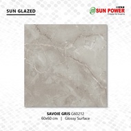 Keramik Lantai Body Putih Glossy - Savoie Series 60x60 | Sun Power