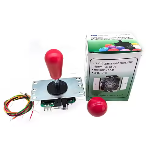 Original Sanwa JLX Tp 8YT Joystick With Bat Ball Arcade Stick 8-Way For Zero Delay Controller Coin G