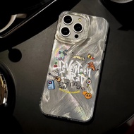 SEVENTEEN Compatible with iPhone 16/15 Pro Max/14 Feather Gauze Case 12 Pro Max/11 Pro/13 Pro Max XS