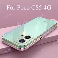 POCO C85 4G Luxury Electroplated Casing For Xiaomi Poco C85 PocoC85 4G 2025 Phone Case Luxury Platin