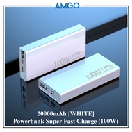AMGO 3C Certification Powerbank 3C Super Fast Charging Type C Power Bank 3C PD 100W 10000mAh 20000mA