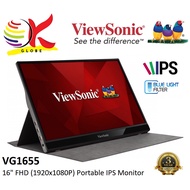 VIEWSONIC 16" VA1655 / VG1655 / TD1655 FULL HD IPS PORTABLE LCD MONITOR (7MS, INPUT: 2 X USB TYPE-C 