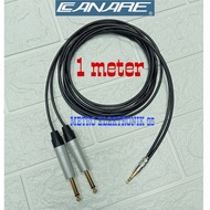 Kabel Canare Jack 2 Akai To Mini Stereo 3.5 mm 1 Meter