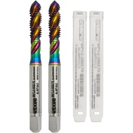 Tools M6 x 1.0 DLC Coating Spiral Flute Thread Tap, Metric Machine Threading Tap High Speed Steel Co