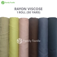 Kain Rayon Viscose Uniqlo 1Roll 50 Yard - Bahan Katun Cotton