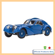AUTOart 1/43 Bugatti Type 57SC Atlantic 1938 Blue Wire Spoke Wheels Finished Model 50947