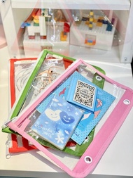 百寶BAGTORY馬卡龍活頁袋 窄長款雙面透明 (MC29) | 小物件收納袋