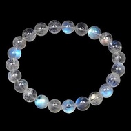 【正佳珠寶】藍月光石 頂級透質藍 7.8-8.2mm 藍月光石手珠