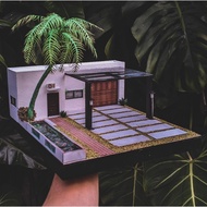 Modern Home Diorama 1: Scale Diecast Hotweels Inno64 MiniGT