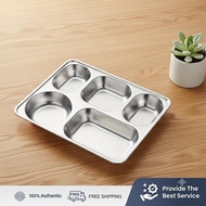 304 Stainless Steel Partitioned Dinner Plates Thickpartmentalized Plate