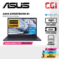 Asus 15.6" Expertbook B1 B1503CVA Laptop i5-1334U 16GB 512GB FHD Win11Pro 3Y Onsite - B1503CVA-S7456