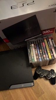 Sony PlayStation 3 PS3 主機連手掣及12隻遊戲