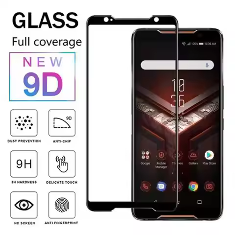 3D 9H Full Glue Cover Black Tempered For Asus Zenfone Rog 2 Phone ZS600KL ZS660KL Screen Protector P