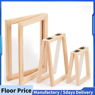 3 Pieces Paper Making Wooden Paper Making Mould Papermaking Screen Kit 3 Size Frame for DIY  (A7, A6