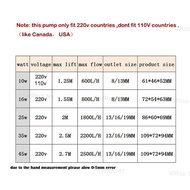 10W-45W EU Plug Submersible Brushless Water Pump Fish Tank Aquarium Hydroponic Garden Fountain Mini 