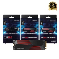 [SSD Heatsink] Samsung 990 Pro SSD Internal Hard Drive With Heatsink 1TB /2TB /4TB PCIe M.2 - read 7