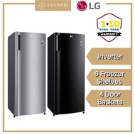 LG Vertical Freezer with Smart Inverter (171L) GN-304SLBT / GN-304SHBT [ Frenshi ]