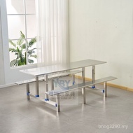Employee Site Fast Food Combination Table Chair Doorway Stainless Steel Table Chair School Dining Ta
