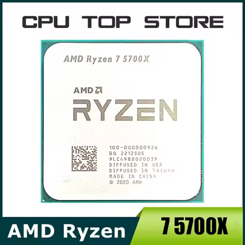 AMD Ryzen 7 5700X R7 5700X 3.4GHz 8-Core 16-Thread CPU Processor 7NM L3=32M 100-000000926 Socket AM4
