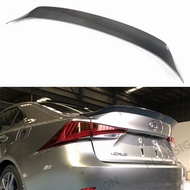 Black/Carbon Fiber Car Rear Trunk Spoiler Lip For LEXUS IS200 IS250 IS350 IS300 2014-2019 AR Style R