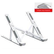 Laptop Stand Laptop Holder Carbon Steel Stand Multi-Angle Adjustable Laptop Cooler Compatible with 1