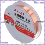WARREEN hone Motherboard Soldering Jump Wire, 0.02mm 120m Length Soldering Jump Wire, Stretchable AB