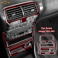 Wood Grain Center Console Panel Stickers  For Acura Integra 1994-2001 Car Interior Styling Accessori