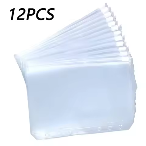 A5A6A7 Loose-leaf Pvc Zipper Bag Frosted File Bag Waterproof Transparent Data Storage Bag Zipper Fil