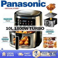 Panasonic Air Fryer oil-free fryer Machine Visible Window 10L Large Capacity Multi-functional Easy C