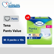 Tena Pants Value (1 Carton) - Size M (10x8) / L (10x8) / XL (8x6)