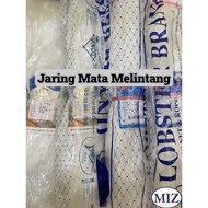 030 x 6" 6 1/4" 6 1/2" 6 3/4" 7" x 60MD x 91.4MTR Mata Melintang Fishing Net Jaring Tangsi Pukat Ika